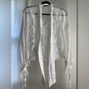 White Lace Blouse